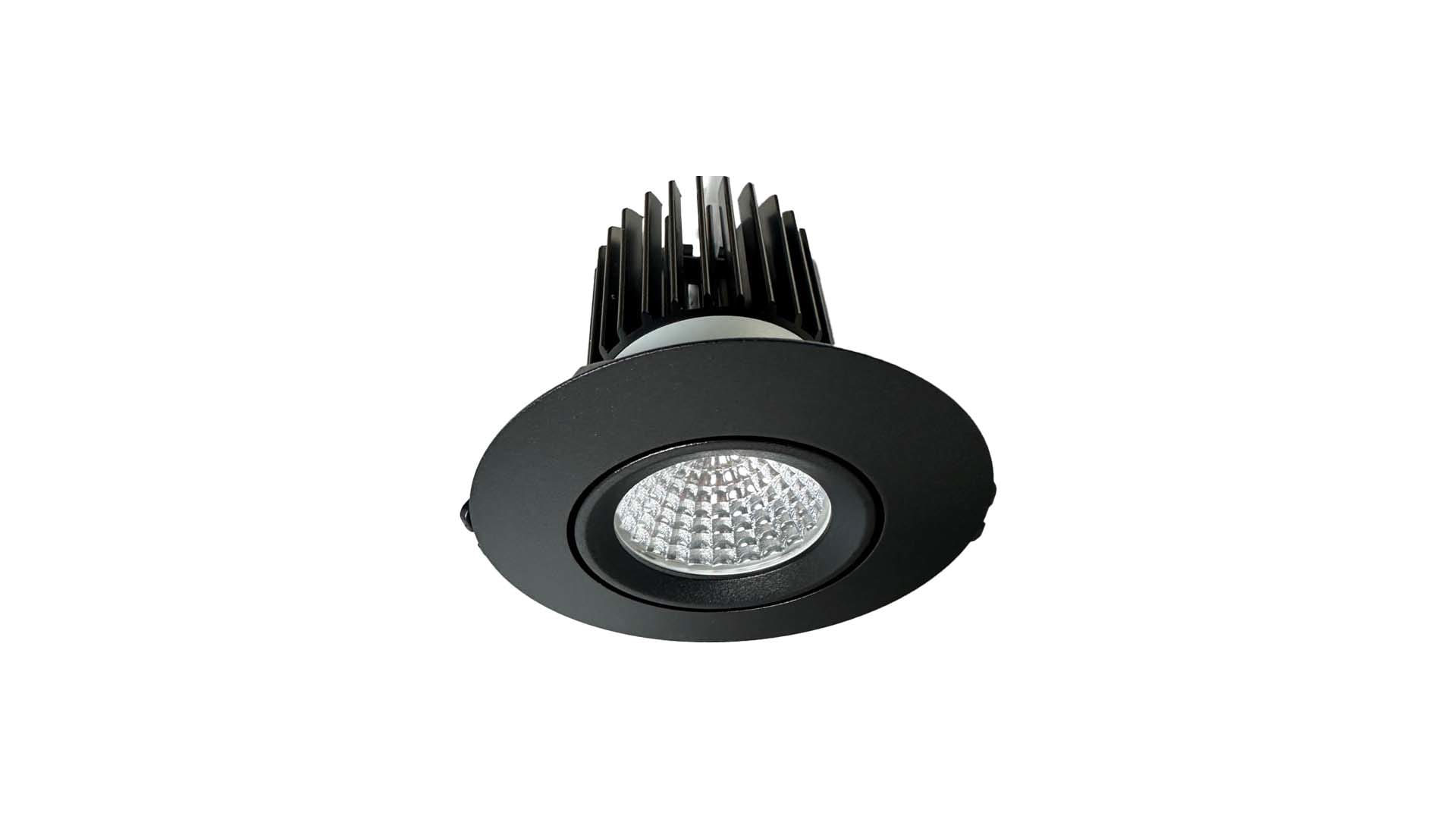 BRILUX SRL - BR1B502-R17905 ANELLO ORIENTABILE ROTONDO 90MM NERO FOR