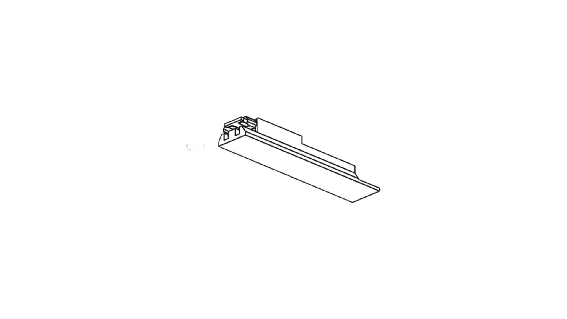 BRILUX GMBH SRL - BRIB600-TMDC MINI TRACK ALIMENTAZIONE CON CAVO 50CM