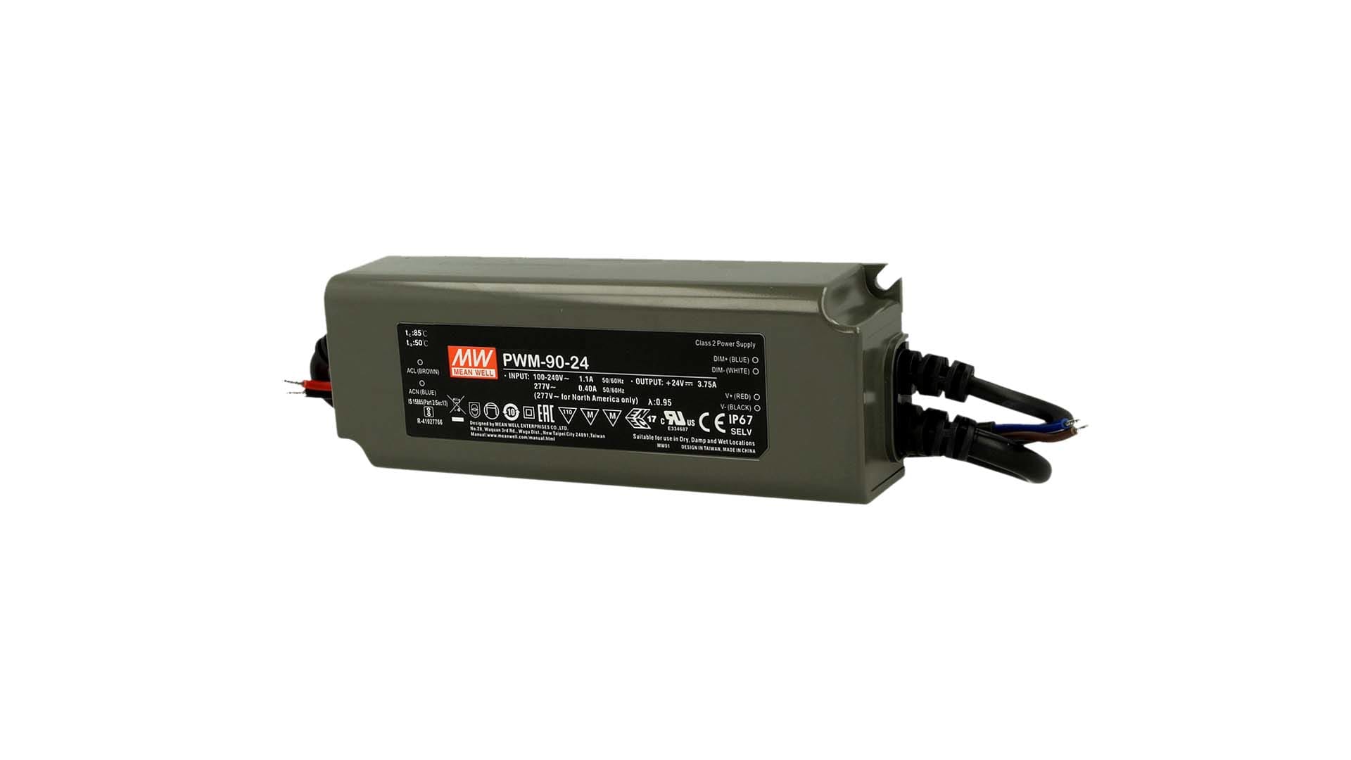 BRILUX SRL - BR1B96-PWM9024DA ALIMENTATORE PWM 90-24 MW 90W 24VDC DALI