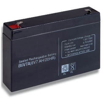 HILTRON LAND SRL - C1AB6V7A BATTERIA AL PIOMBO 6V 7AH COBAT INCLUSO