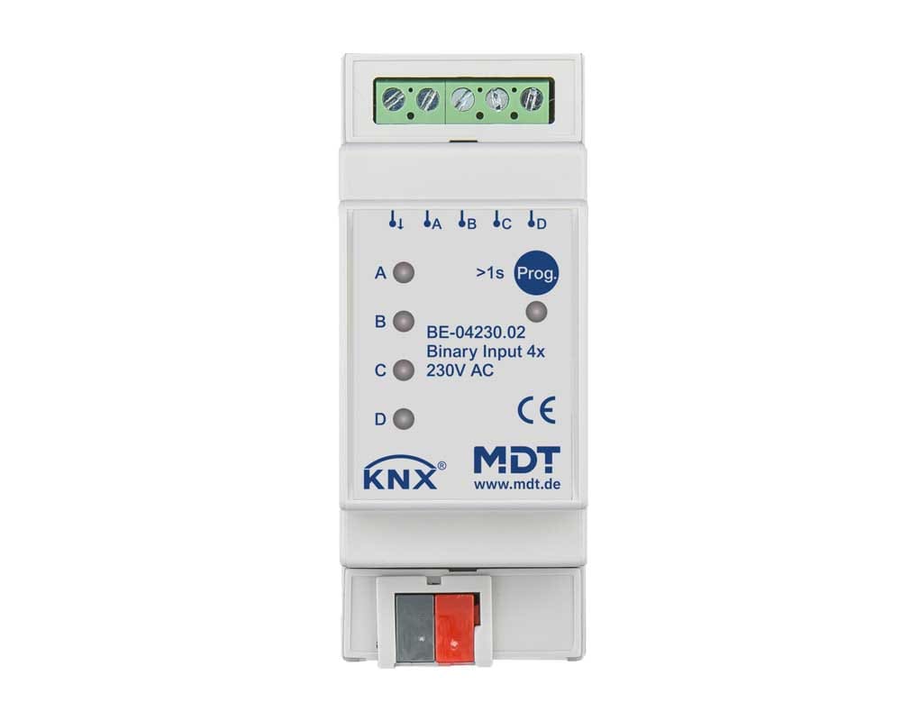 MDT ITALIA SRL - EYGBE-04230.02 Ingresso Binario KNX 4can., 230V