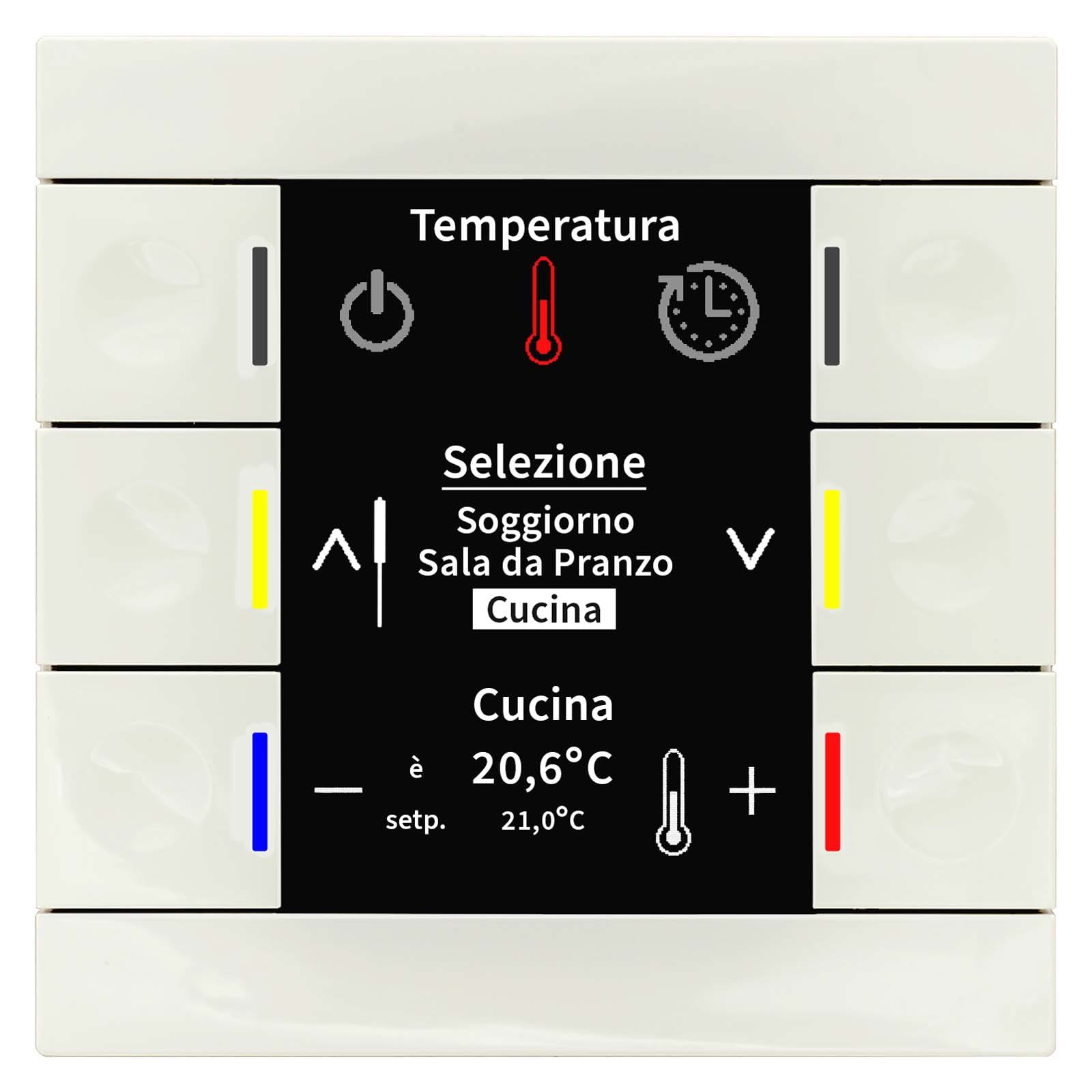 MDT ITALIA SRL - EYGBE-BZS86.01 R.CONTROLLER +6T.DISPLAY,BIANCO L.