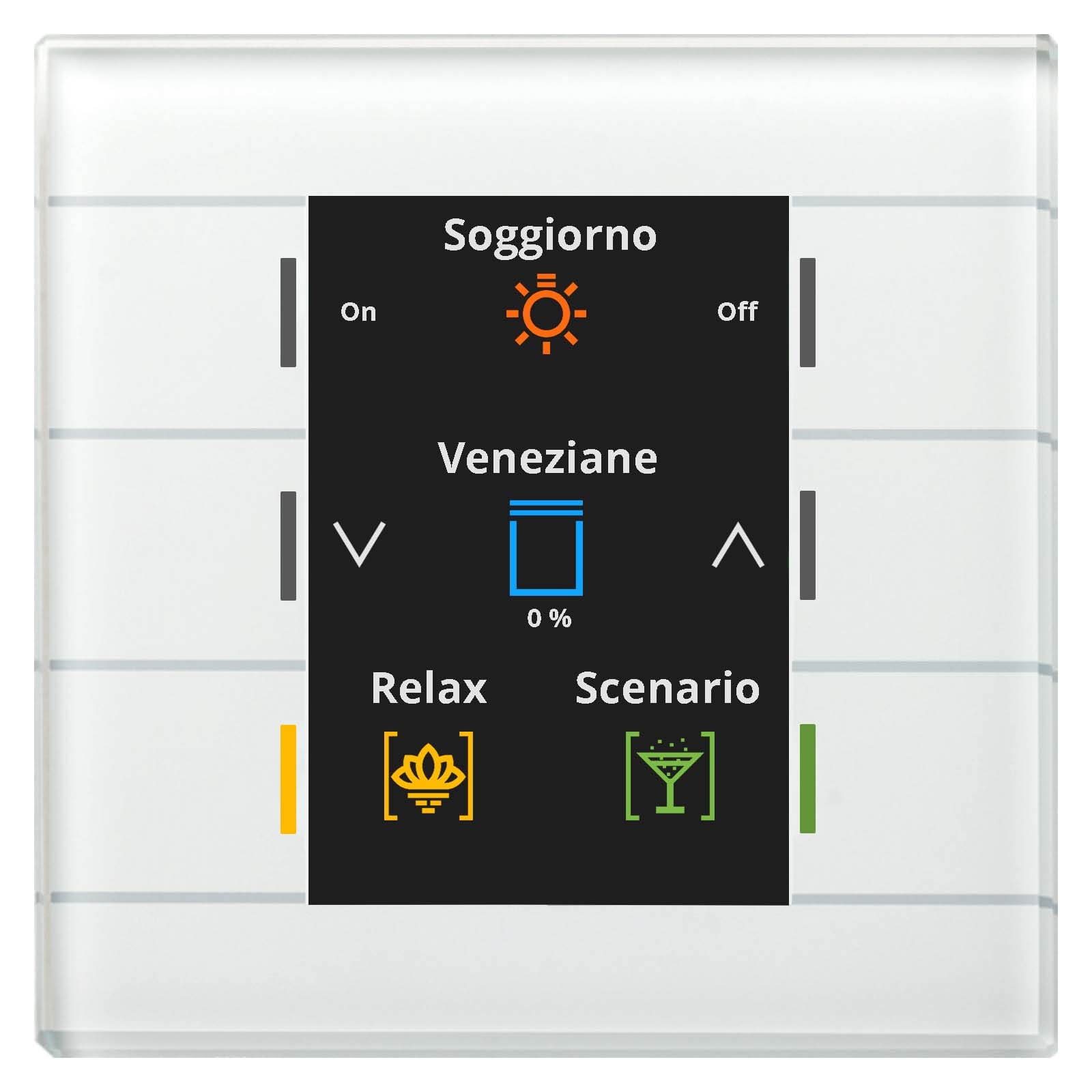 MDT ITALIA SRL - EYGBE-GT20W.02 TASTO VETRO 6T.DISPLAY ,BIANCO