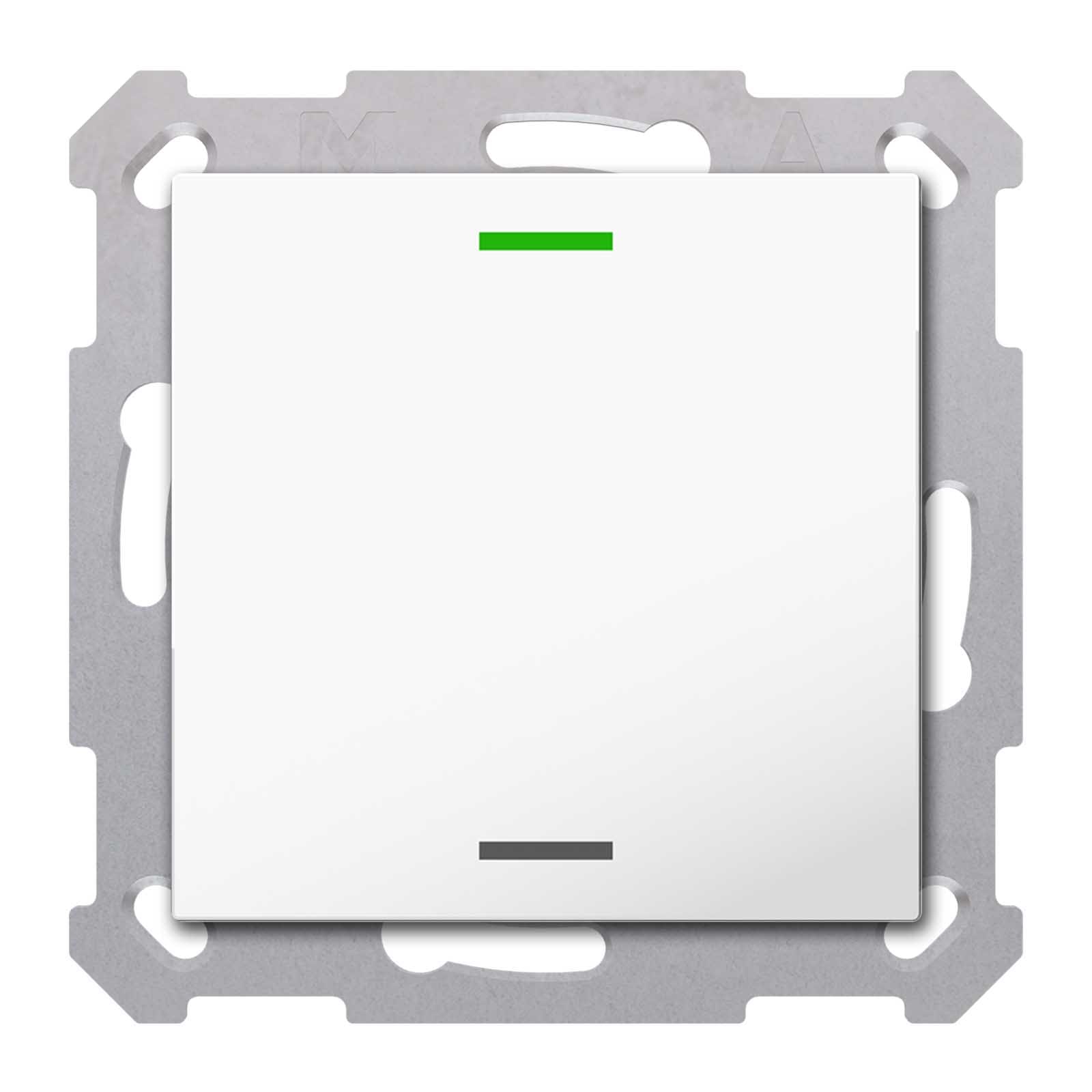 MDT ITALIA SRL - EYGBE-TAL5501.01 Tastiera KNX Light 55, 1 tasto, bianco lucido
