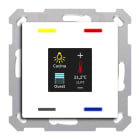 MDT ITALIA SRL - EYGBE-TAS55T4.01 Tastiera KNX Smart 55, 4 funzioni display + T°, bianco lucido