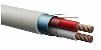 BERICA CAVI SPA - BECB31C02022B ALLARME 2X0,50+2X0,22 - 36762 BIANCO C B