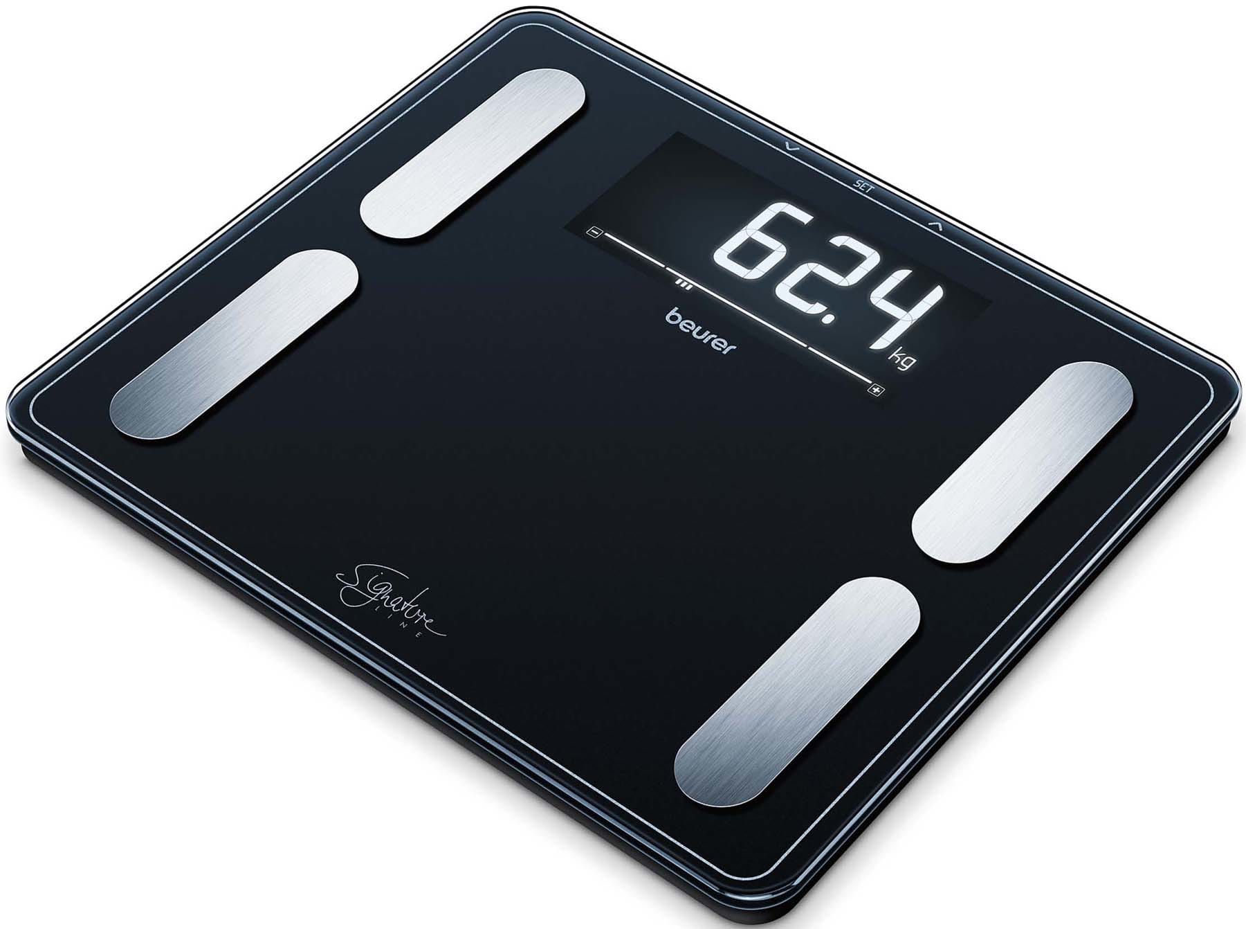 BEURER - BUE73572 Fettanalysewaage b.200kg Glas XXL-LCD BM