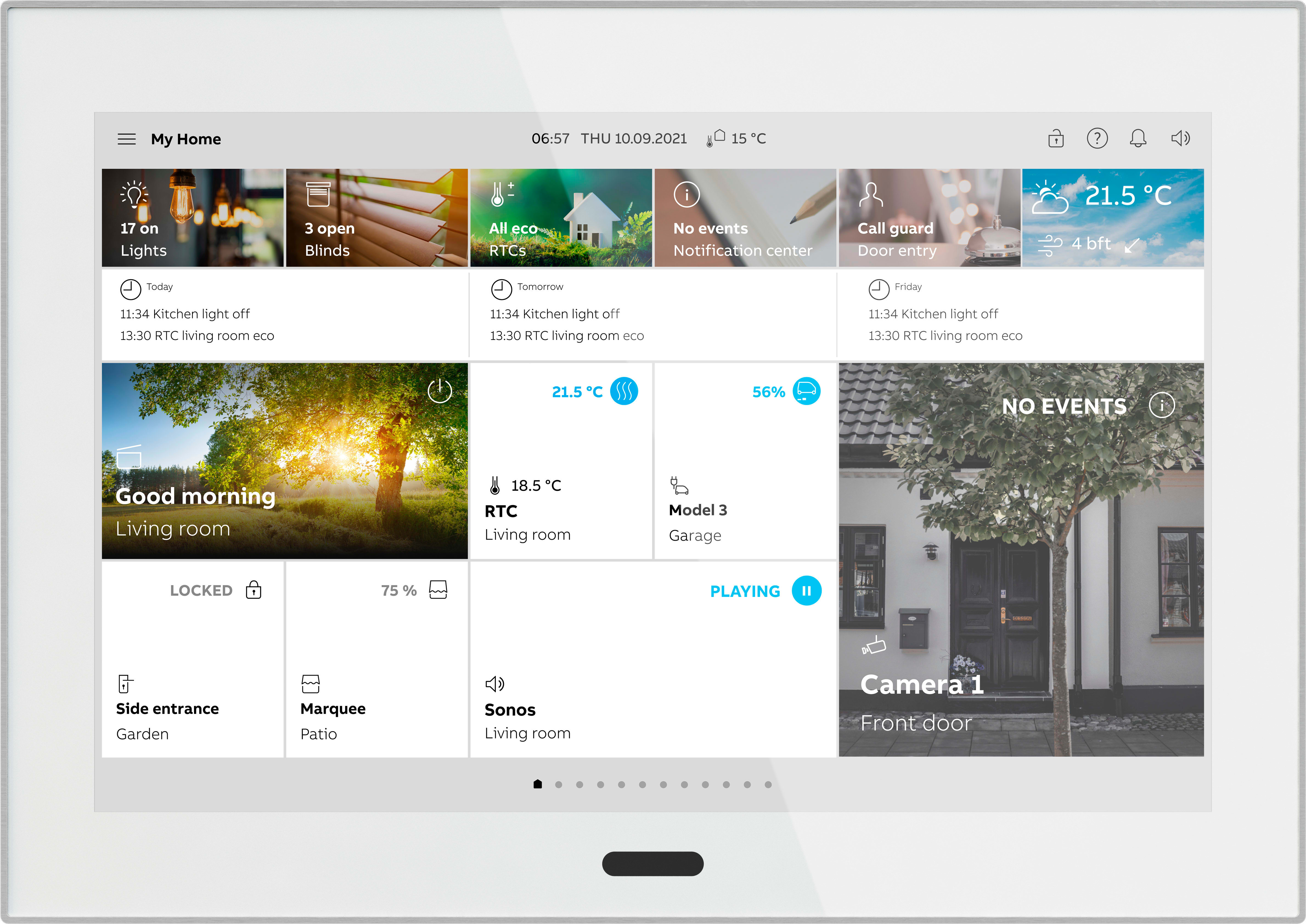 ABB SPA - ABB2TMA310051W0001 ST/U10.1.1-811 SMARTTOUCH10,BIANCO,ACCIAIO