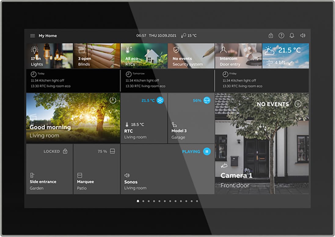 ABB SPA - ABB2TMA310051B0001 ST/U10.1.1-825 SMARTTOUCH10, NERO, ACCIAIO