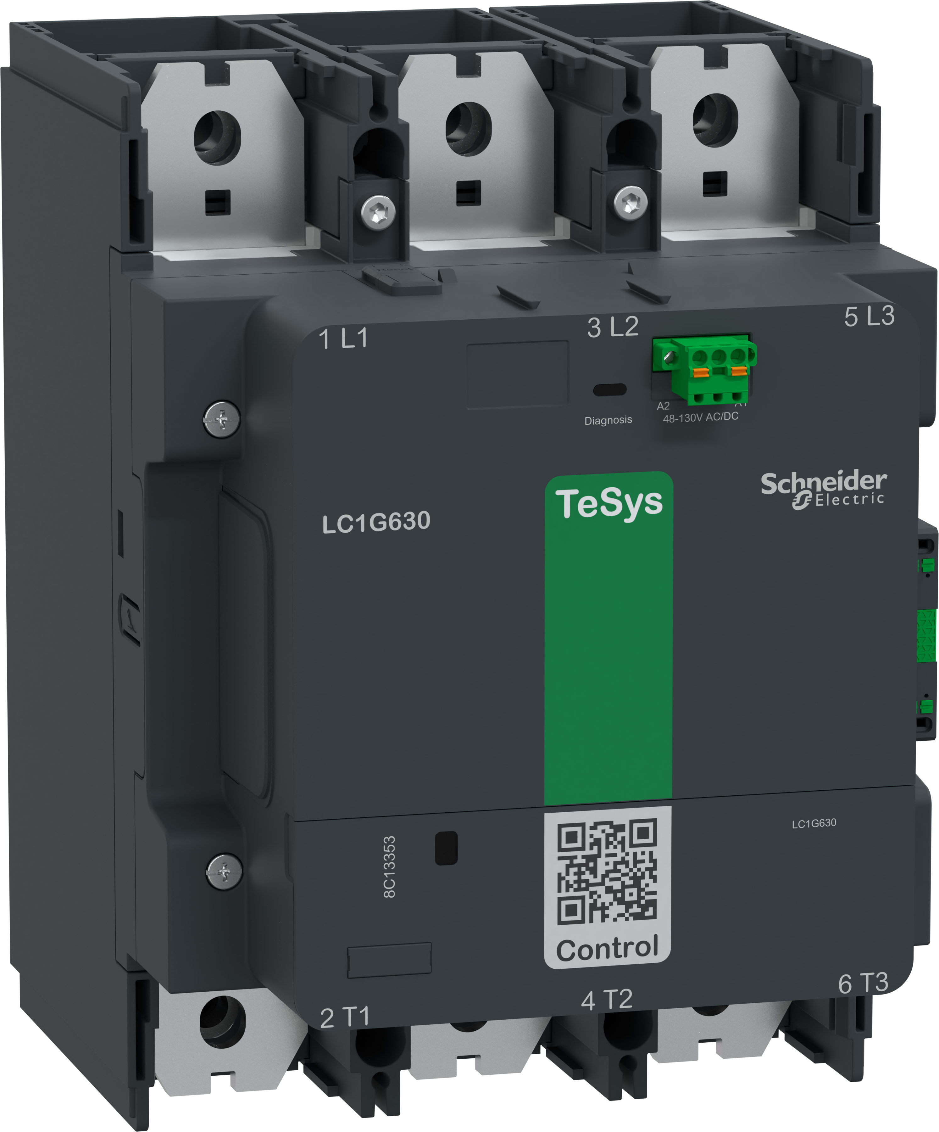 SCHNEIDER ELECTRIC - SNRLC1G630KUEN CONTATT.TESYSG 630A 3P STD 100-250V ACDC