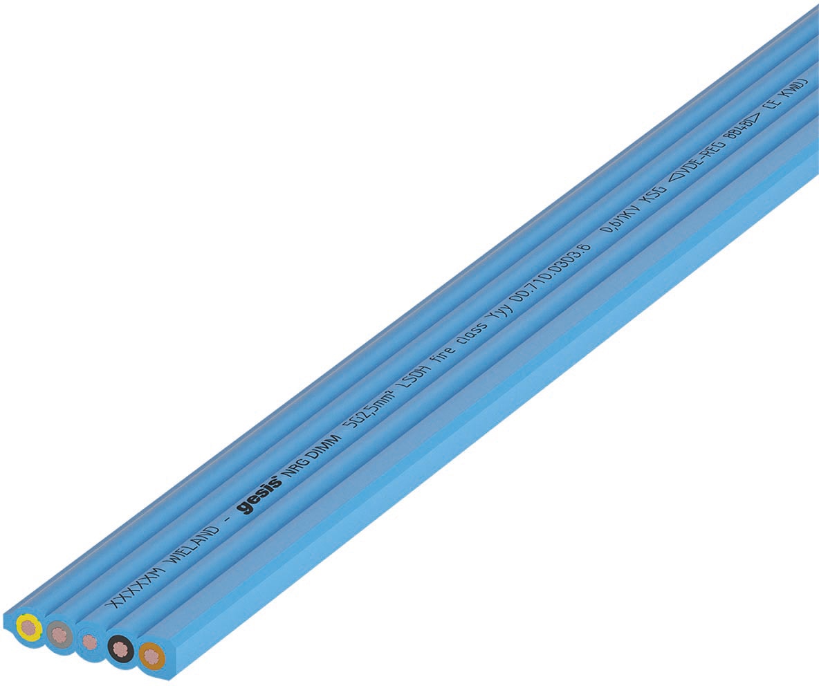 WIELAND ELECTRIC SRL - WIE00.712.0303.6 FLAT CABLE 5G2,5QMM PVC BLUE