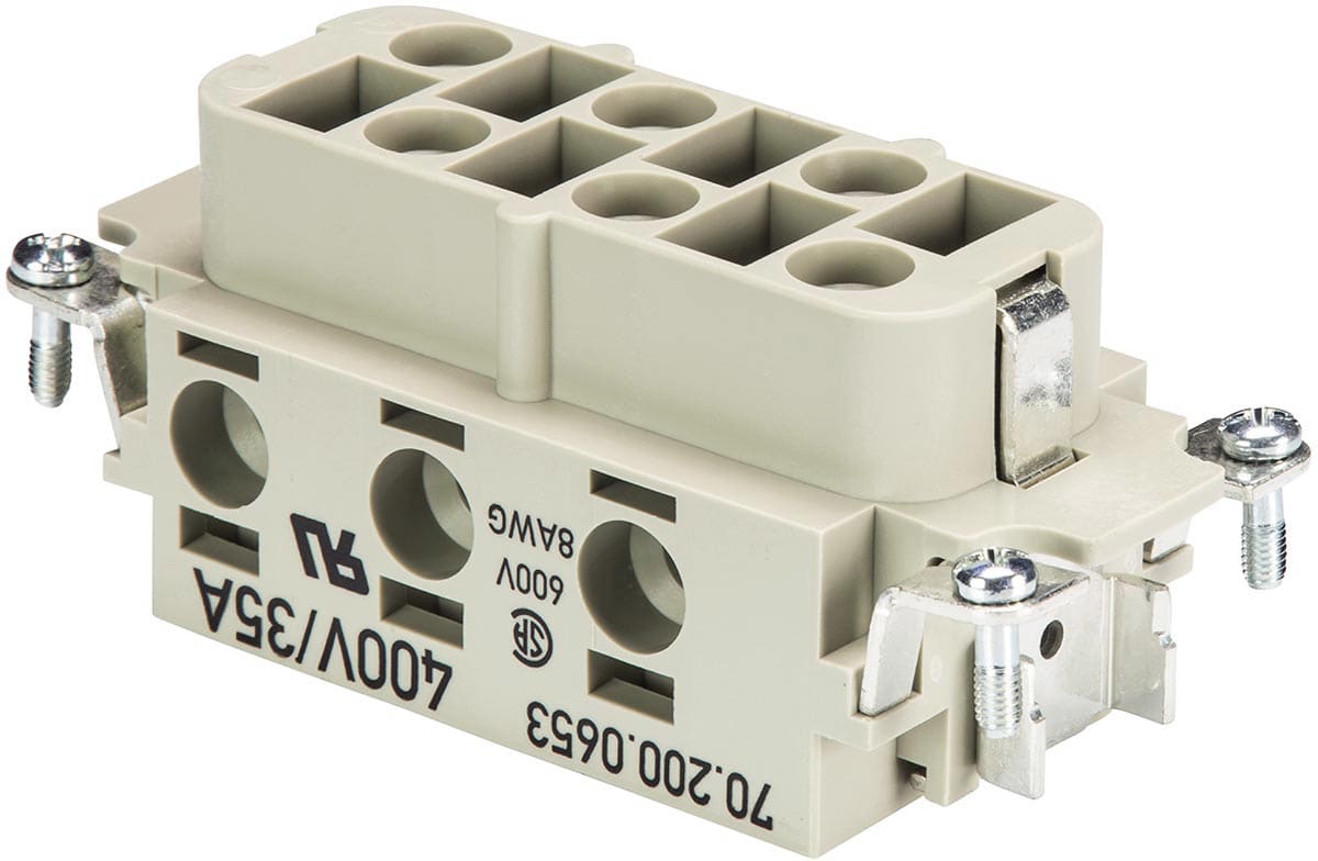WIELAND ELECTRIC SRL - WIE70.200.0653.0 INSERTO FEMMINA POW BUS 6 6,0 40 AG