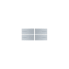 EELECTRON SPA - EEXBKT4MT-SH KIT 4 TASTI T/U METAL SILVER-LINE