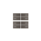 EELECTRON SPA - EEXBK08MV-BR KIT 8 TASTI METAL BRONZE VERNIC.