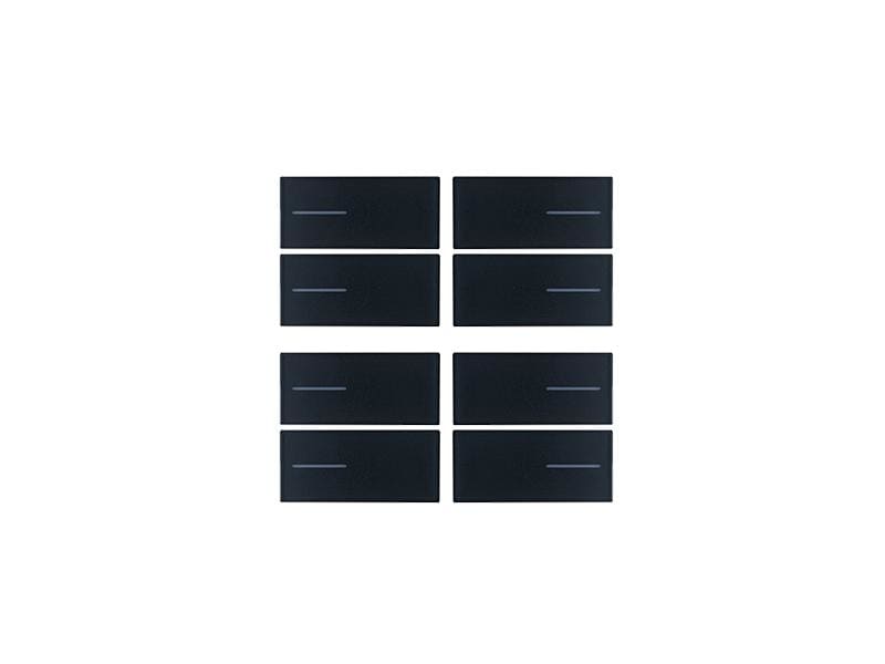 EELECTRON SPA - EEXBK08PLL-3 KIT 8 TASTI VERNICIATI NERO-LINE