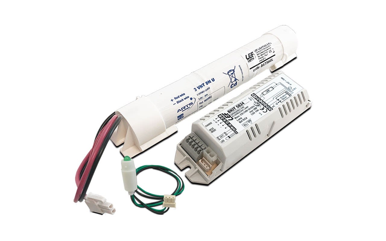 LEF LIGHTING SRL - LEFBKIT5834 KIT EMER X FLUORESCENTI 18W-58W 1-3 ORE