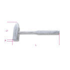 BM SPA - BMM013700375 Martello tipo tedesco per meccanici in acciaio inossidabile