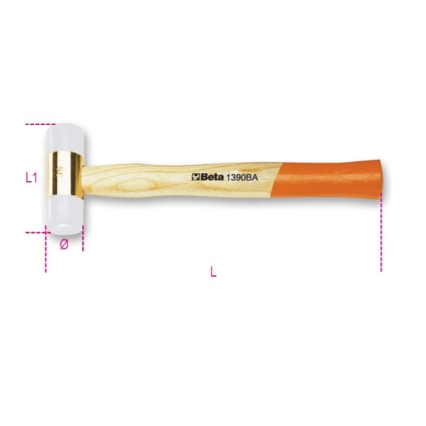 BM SPA - BMM013900805 MAZZUOLE BATTEN. PLASTICA ANTISC. 52 BA