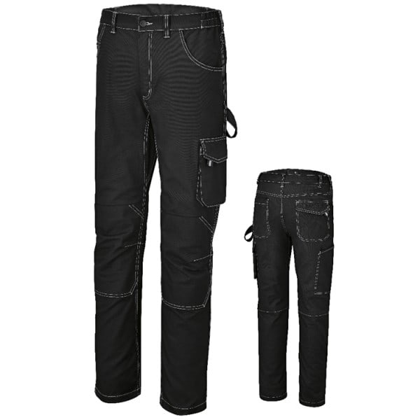 BM SPA - BMM078800002 PANTALONI CANVAS 290G STRETCH BLACK TG.M