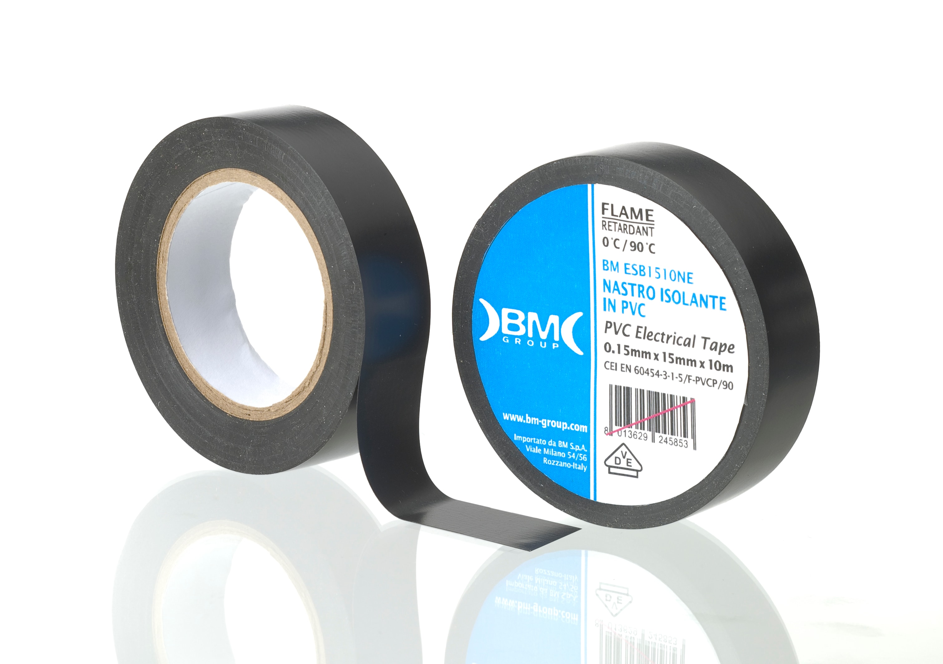 BM SPA - BMMESB1510NE NASTRO ISOL PVC SP.0,15 15MMX10M-NE