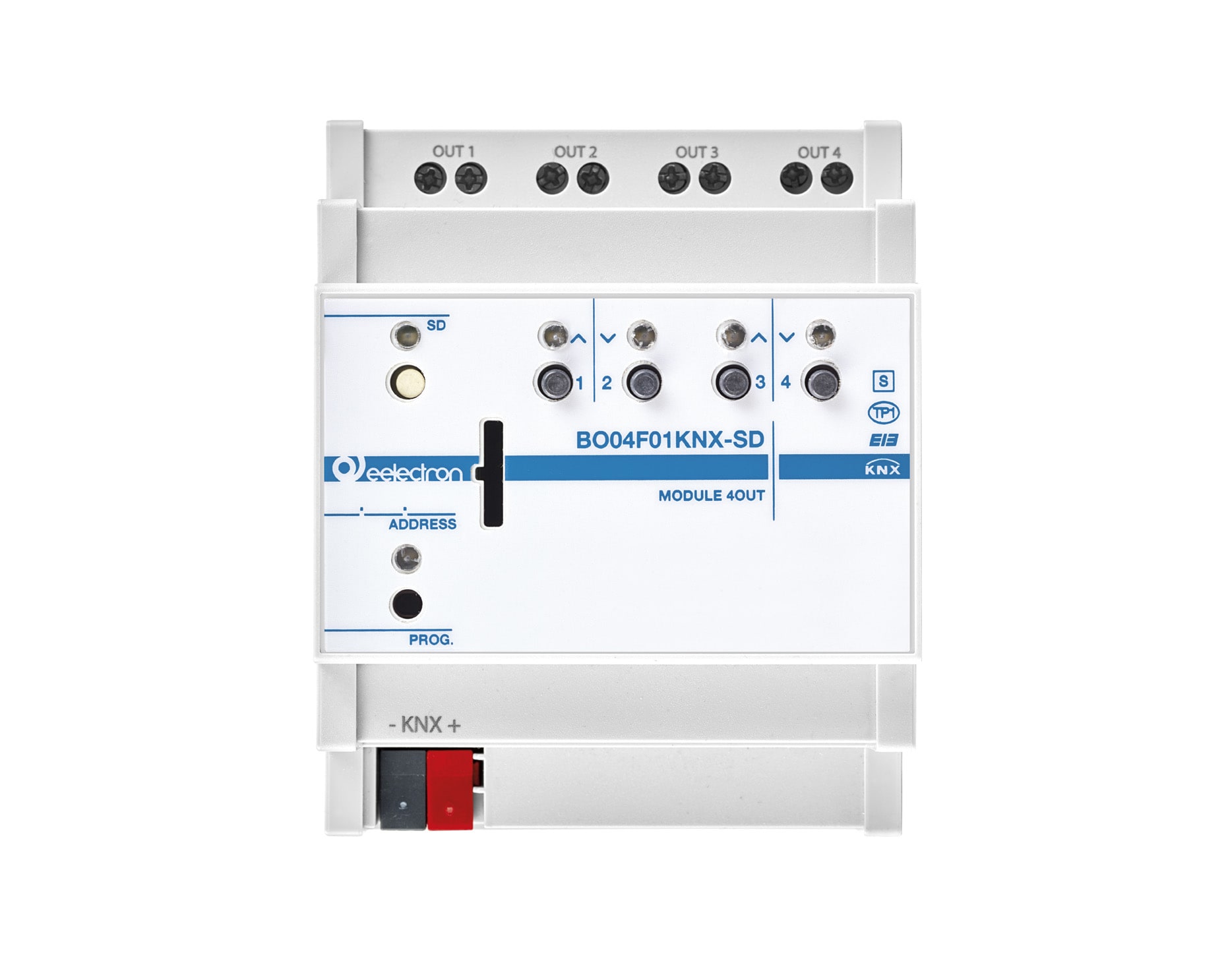 EELECTRON SPA - EEXBO04F01KNX-SD MODULO DIN UNIV 4 OUT PLUS+CARD SD