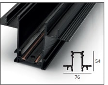 BRILUX GMBH SRL - BRIB500-TR0303 TRACK DA INCASSO 3M BIANCO