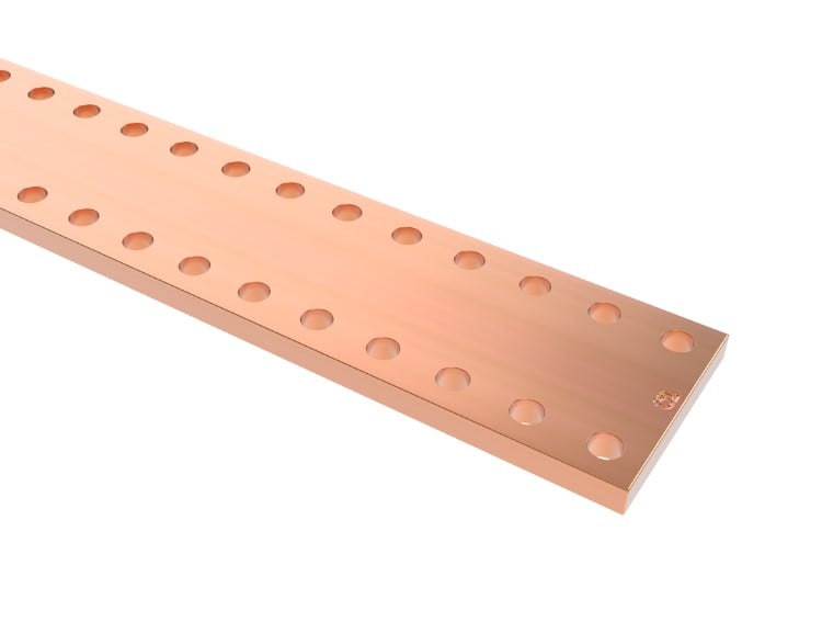 TEKNOMEGA SRL - TKGBRP1045 BARRA RAME 100X10 L1750 FORATA D10,5MM P