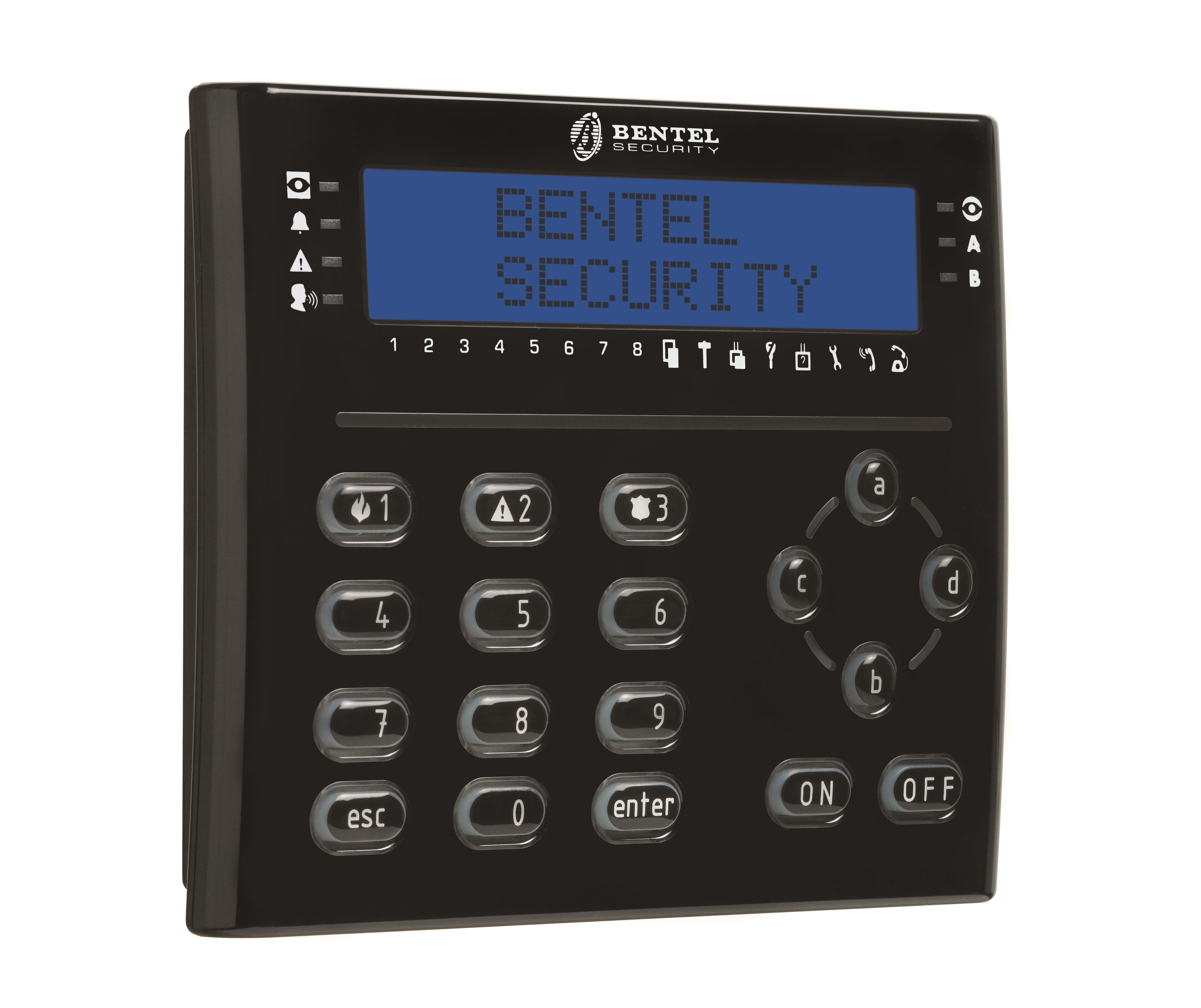 BENTEL SECURITY SR - BSYABSOLUTA T-BLACK TASTIERA LCD NERA CON LETTORE DI PROSSIM