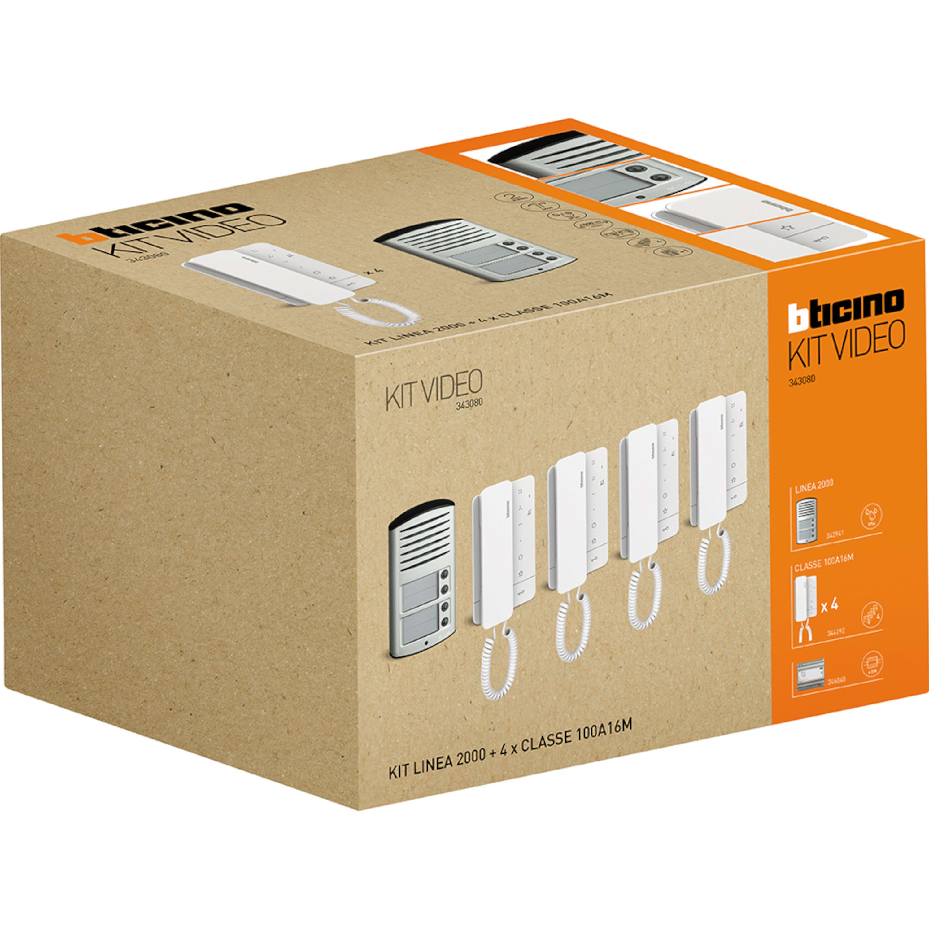 BTICINO - BTI343080 KIT AUDIO LINEA2000 + 4XC100A
