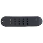 BTICINO - BTI3636GBU SLIM MULTIP 4 PRESE + 2 USB INT SAFE GRI
