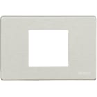 BTICINO - BTI503/23A/AL MAGIC - PLACCA 2P CENTRATI ALLUMINIO