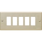 BTICINO - BTI505/5 MAGIC - PLACCA CON VITI A 5 POSTI OXIDAL