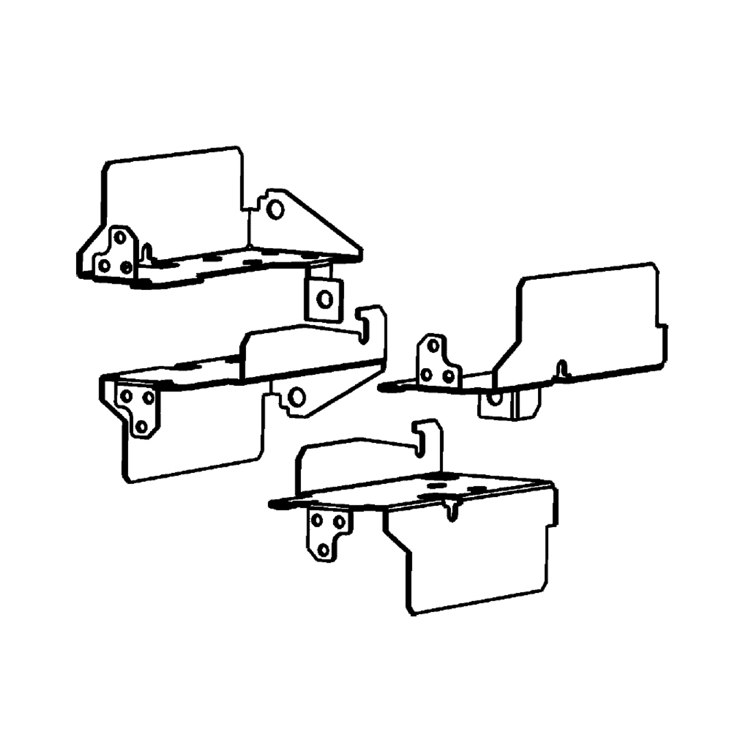 BTICINO - BTI90SA1200 MAS - ANGOLARI FISS TELAIO KIT H1000-120
