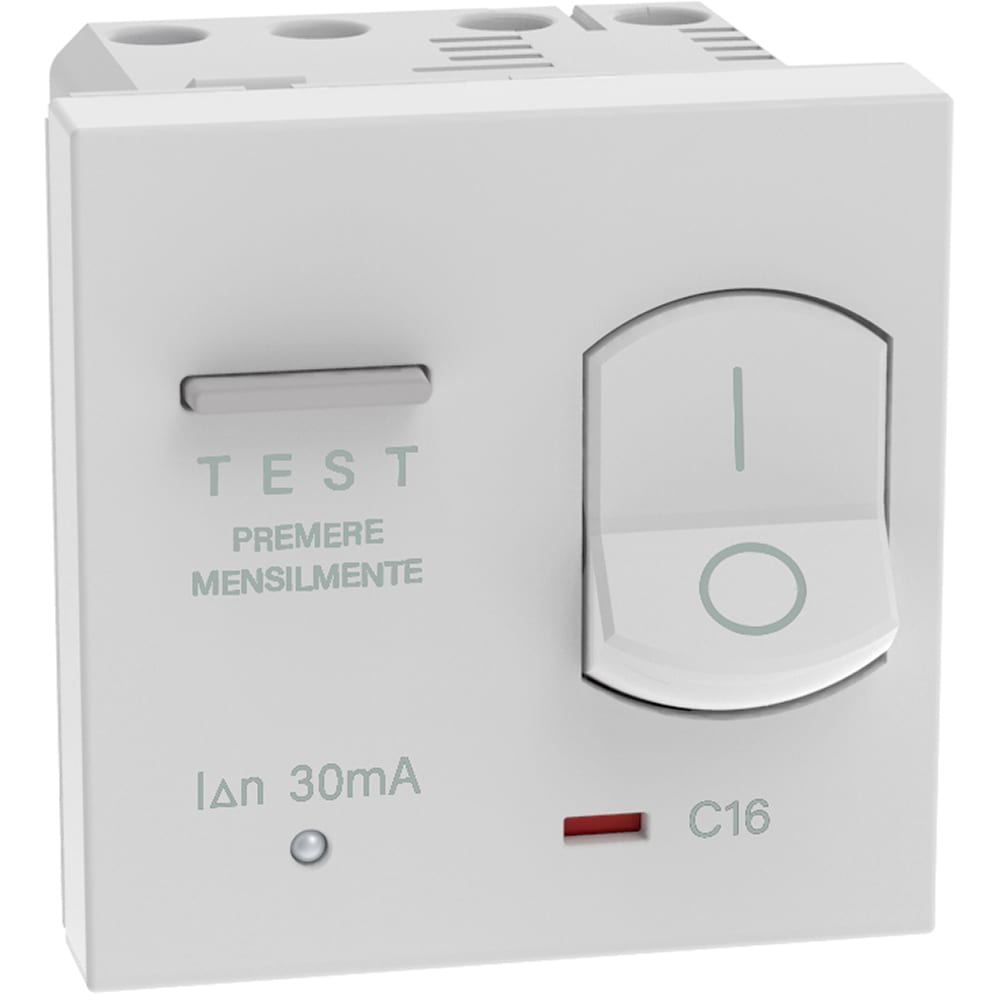 BTICINO - BTIJW4306A16 MATIXGO - RCBO 1P+N 16A 30MA BIANCO