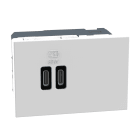 BTICINO - BTIJW4395CC MATIXGO - CARICATORE USB CC PD 3M BIANCO