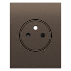 BTICINO - BTIKB55M3F L.NOW - cover presa FR/BE FLAT 3M bronze
