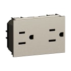 BTICINO - BTIKC4188 L.NOW - presa duplex US 2P+T 15A champag