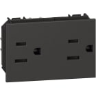 BTICINO - BTIKG4188 L.NOW - PRESA DUPLEX US 2P+T 15A NERO
