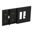 BTICINO - BTIKG8104M02 L.NOW - FRAME 4M NERO MOSTR DOPPIA PRESA