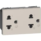 BTICINO - BTIKM4185 L.NOW - PRESA DUPLEX UNI 2P+T 16A SABBIA