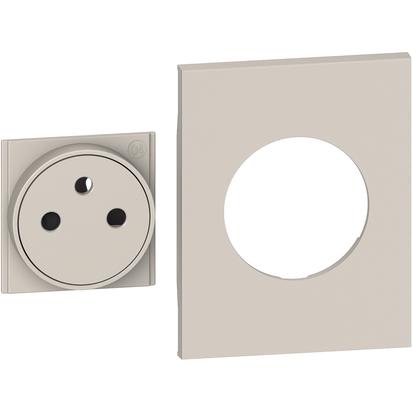 BTICINO - BTIKM55M3F L.NOW - COVER PRESA FR/BE FLAT 3M SABBIA