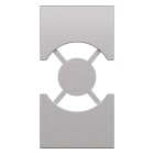BTICINO - BTIKS03 L.NOW - cov. presa IT/GER 2M steel