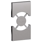 BTICINO - BTIKS03 L.NOW - COV. PRESA IT/GER 2M STEEL