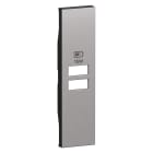 BTICINO - BTIKS13C L.NOW - cover caricatore 2USB 1M steel