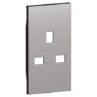 BTICINO - BTIKS50 L.NOW - COVER PRESA BS STEEL