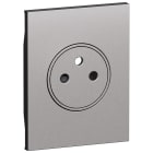 BTICINO - BTIKS55M3F L.NOW - COVER PRESA FR/BE FLAT 3M STEEL
