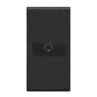 BTICINO - BTIL4916D Axial-Wippe Glocke 1-Modulig Anthrazit