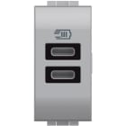 BTICINO - BTINT4191CC LL - CARICATORE USB TIPO C+C 1M TECH