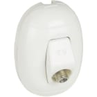 BTICINO - BTISP69BF KIT OVAL - PRESA TV TIPO F BIANCA