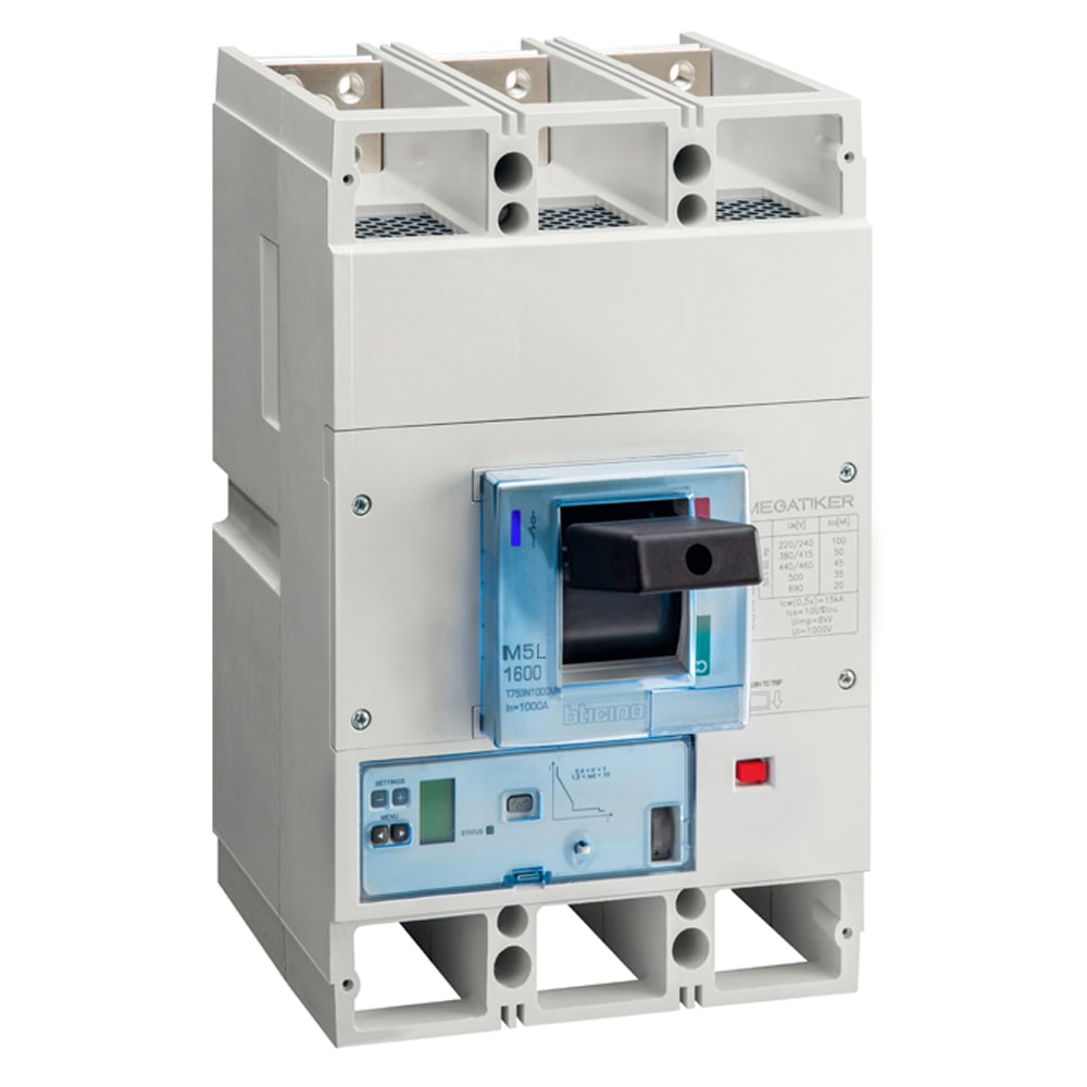 BTICINO - BTIT753L630M MEGATIKER M5 - S2+M 3P 630A 100KA